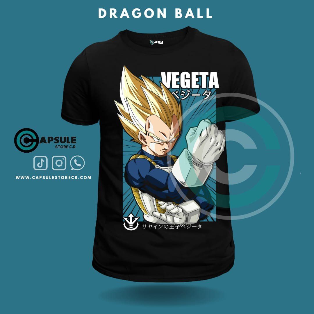 CAMISETA VEGETA-DRAGON BALL