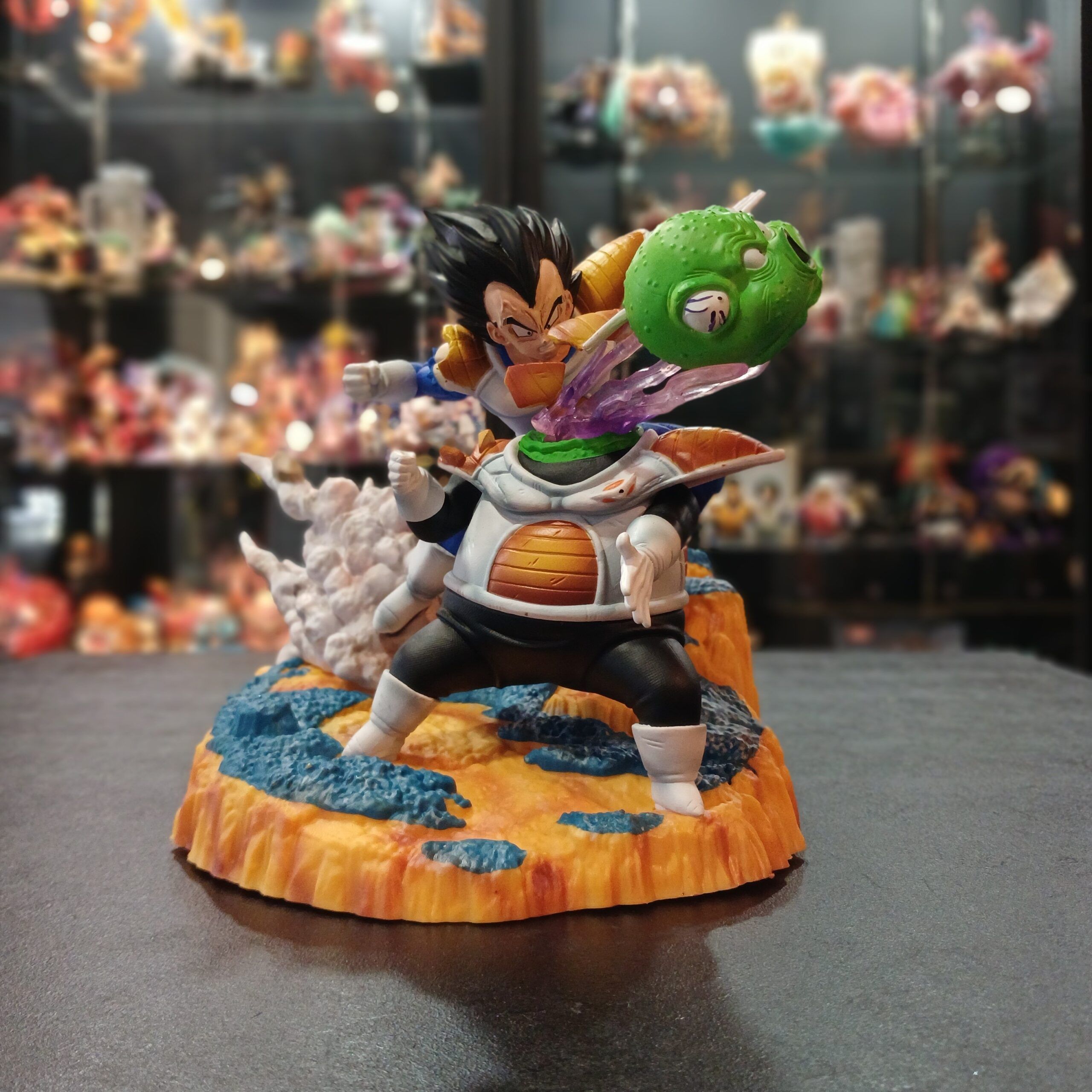 FIGURA DRAGON BALL-VEGETA VS GULDO-20.5cm-PVC-HR