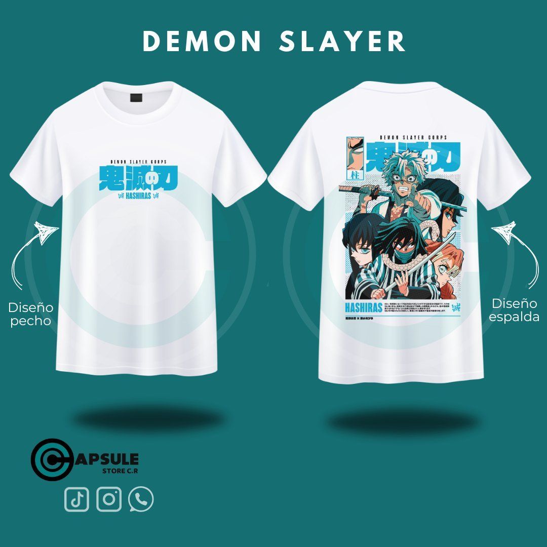 CAMISETA PILARES DEMON SLAYER