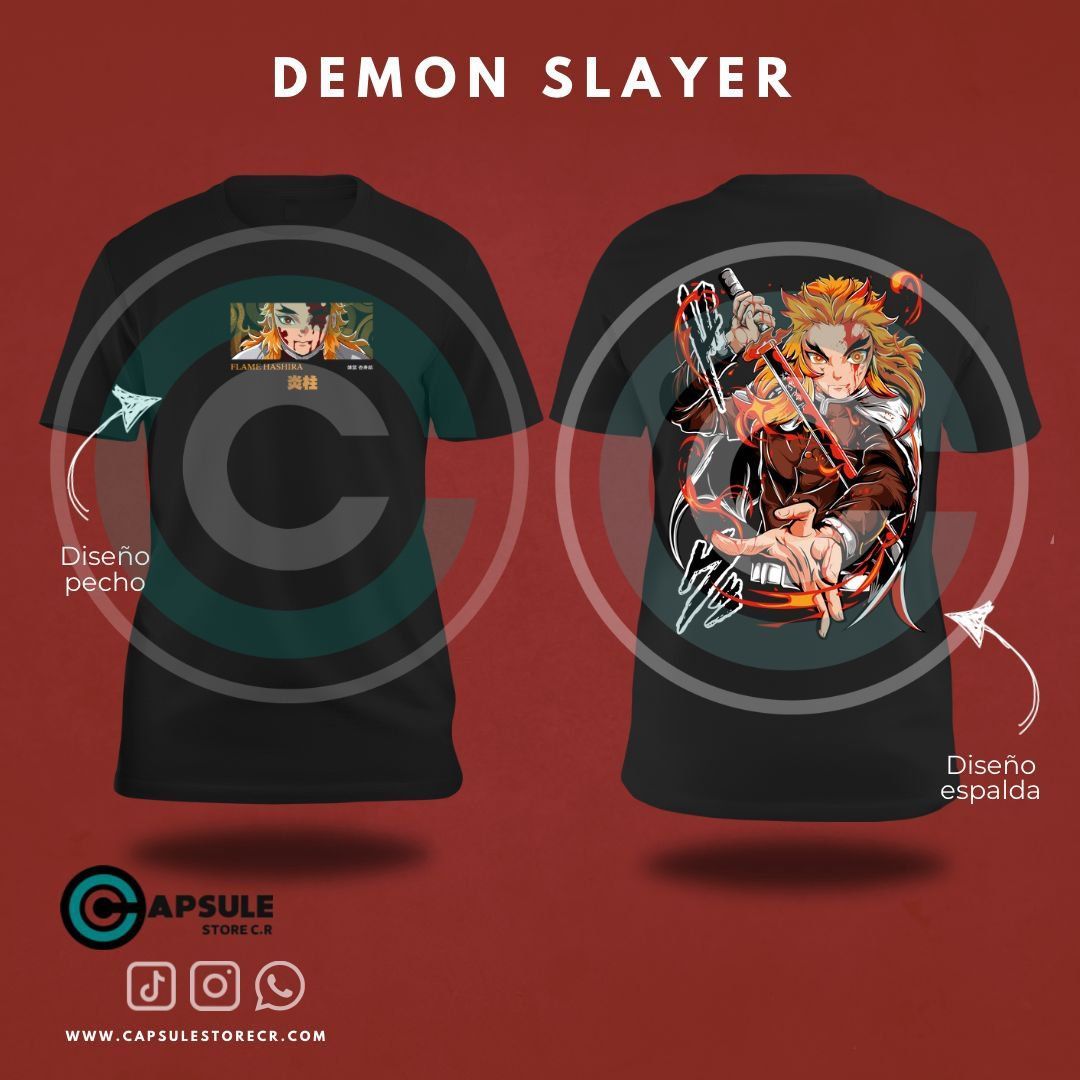 CAMISETA RENGOKU-DEMON SLAYER