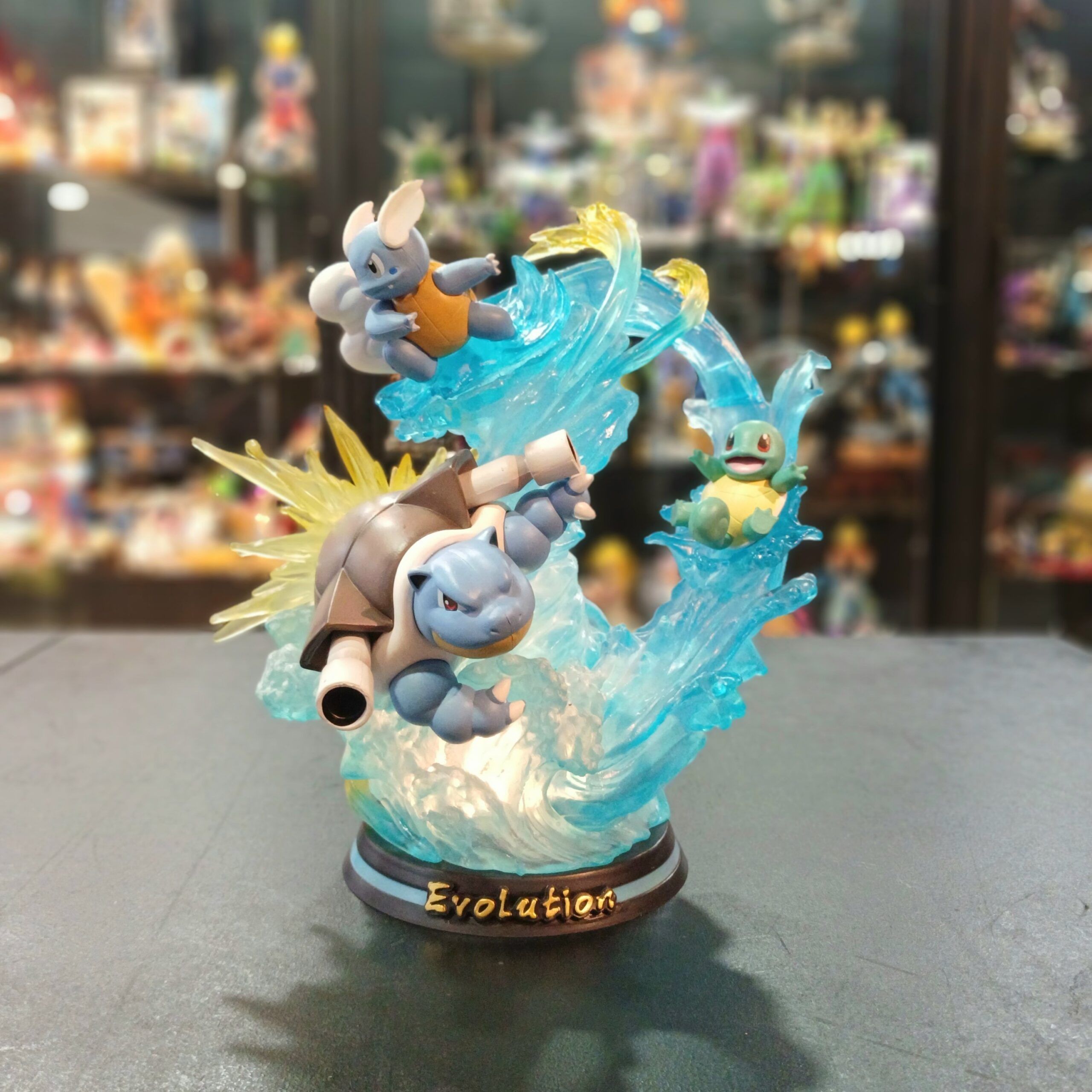 FIGURA POKEMON EVOLUCIÓN SQUIRTLE-26cm-PVC-HR