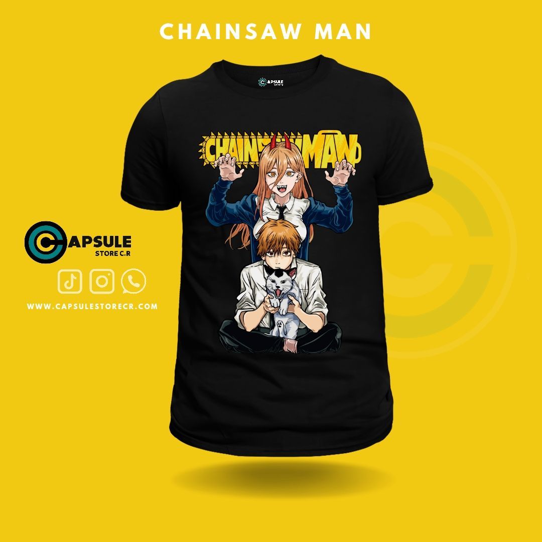 CAMISETA POWER Y DENJI-CHAINSAW MAN