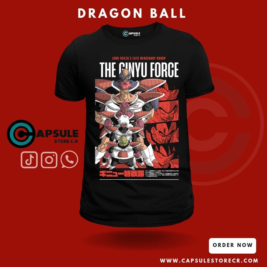 CAMISETA FUERZA GINYU-DRAGON BALL